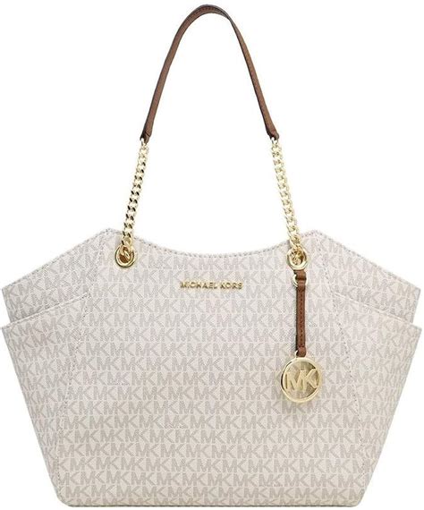 michael kors jet set chain large vanilla tote|Michael Kors packable tote.